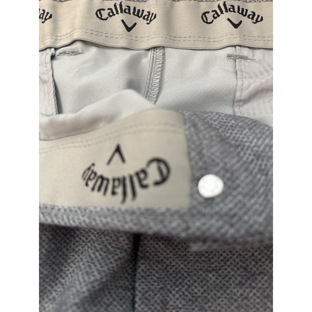 Callaway Men's Athletic Golf Shorts Gray Geometric Size 40 - Picture 2 of 7